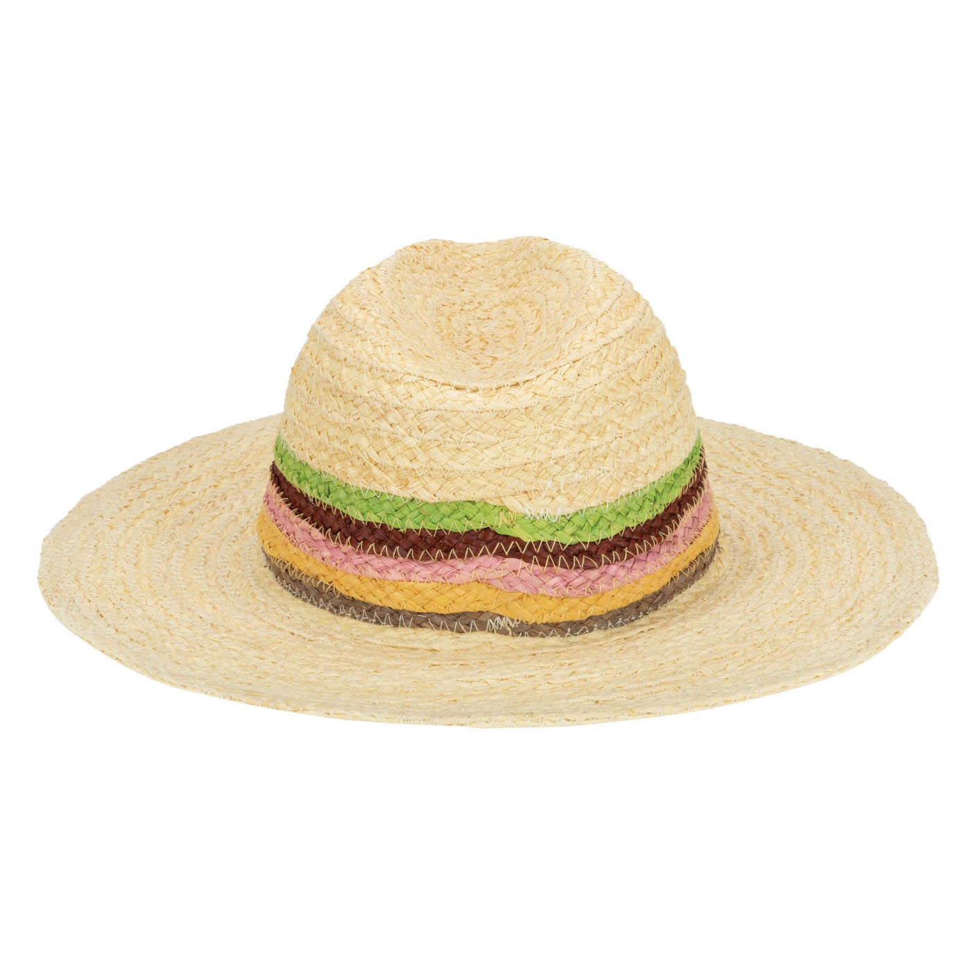 Sunrise Women's Raffia Fedora (RHF6258)-FEDORA-San Diego Hat Company