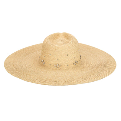 Glitz Wide Brim Fedora Sun Hat (RHL6571)-FEDORA-San Diego Hat Company