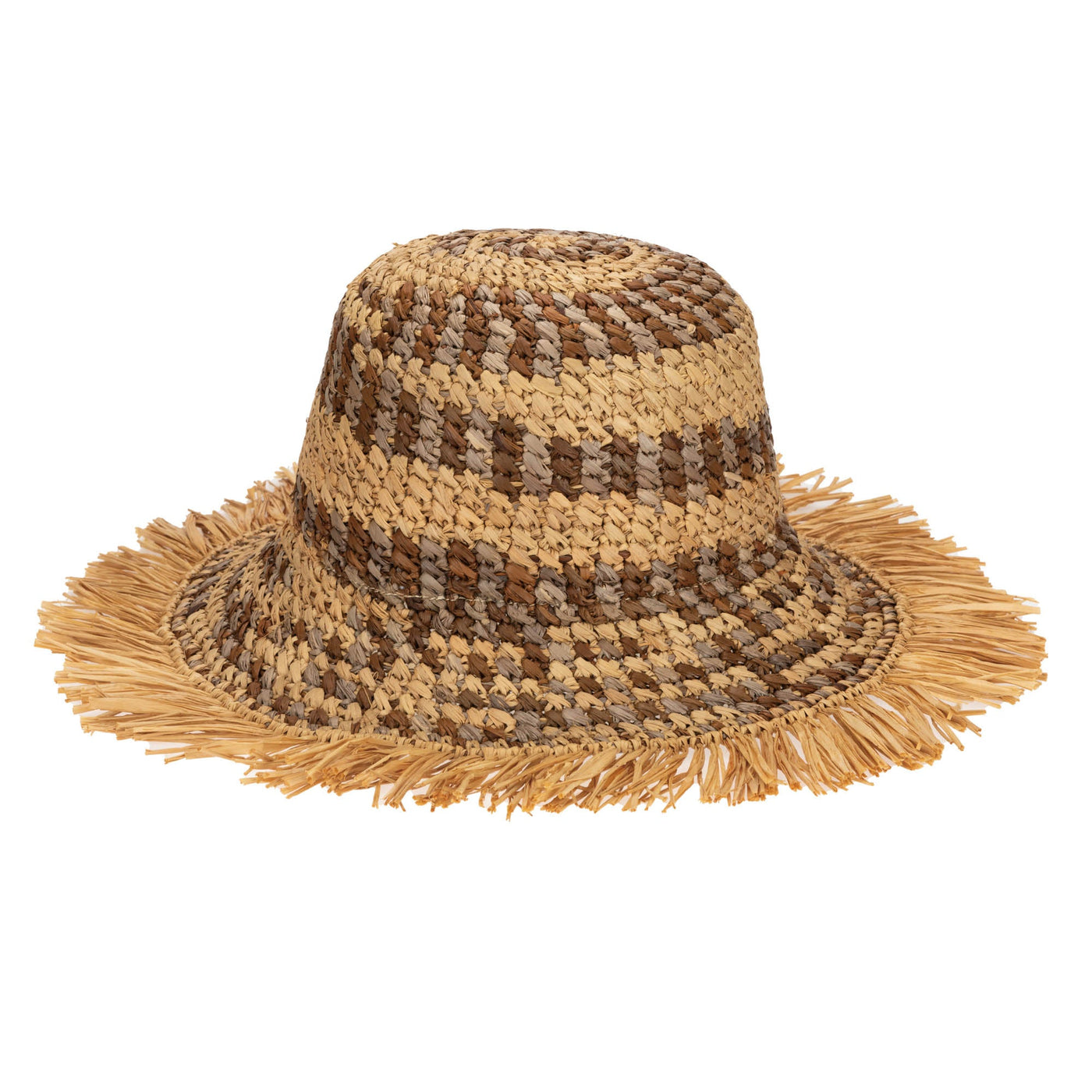 Waverly Women's Frayed Edge Bucket (RHL6572)-BUCKET-San Diego Hat Company