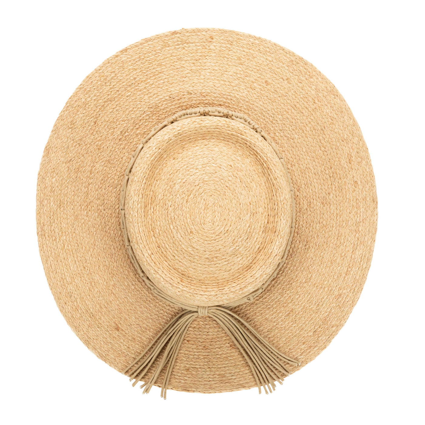 Sandy Beach - Women's Raffia Braided Telescope Boater (RHM6214)-BOATER-San Diego Hat Company