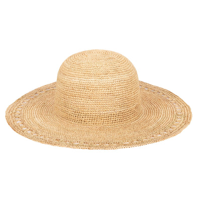 Isla - Women's Raffia Round Crown Floppy (RHM6215)-FLOPPY-San Diego Hat Company