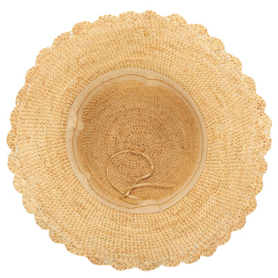 Sand Dollar - Hand Crochet Bucket Hat with Scalloped Brim (RHM6216)-BUCKET-San Diego Hat Company