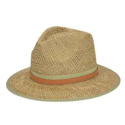 Mens Seagrass Stingy Brim Fedora (SGF2036)-FEDORA-San Diego Hat Company