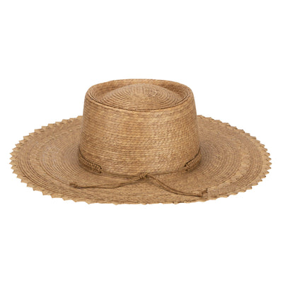 Athena - Women's Buri Straw Telescope Boater-BOATER-San Diego Hat Company