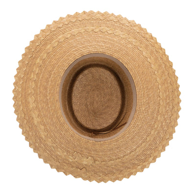 Athena - Women's Buri Straw Telescope Boater-BOATER-San Diego Hat Company