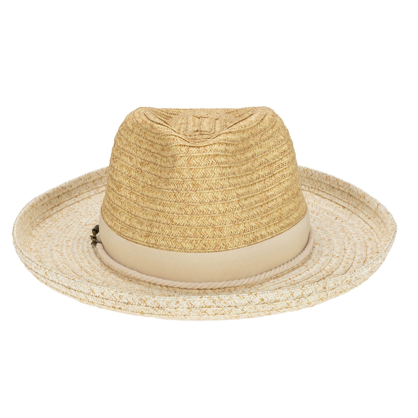 Mens Two Tone Ultrabraid Rolled Brim Fedora (UBF1202)-FEDORA-San Diego Hat Company