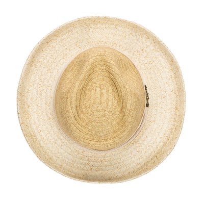 Mens Two Tone Ultrabraid Rolled Brim Fedora (UBF1202)-FEDORA-San Diego Hat Company